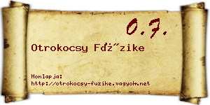 Otrokocsy Füzike névjegykártya